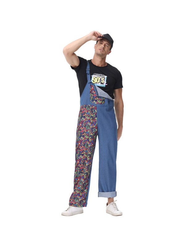 Couple Cosplay Water Electrician Costume Super Mario Show Belt Pants MS1723