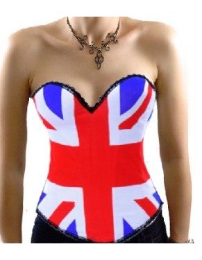 ENGLISH FLAG DESIGN SEXY CORSET m1930