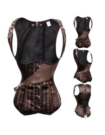 Cool women steampunk style lace up sexy corsets M1317