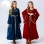 Vintage Court Aristocratic Ball Suede Trumpet Sleeve Girl Dress Drama Clothing YM5605