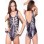 Woman skeleton printing swimwear M5287