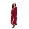 Long Skirt Floral Casual Summer With Belt Dinner Gown Evening Dresses Ladies 21413
