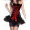 2013 new women adult black leather corset m1211A