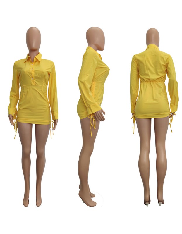 Sexy Short Mini Dress Shirts Dress For Women M013