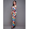 New Appreal Sexy Crop Top Combines With Women 2 Piece Sport Print Suit Sets