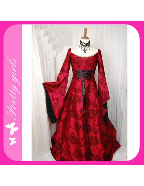 red long sleeve costume m4736