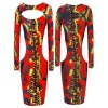 Sexy Colorful Club Party Midi Dress M2359