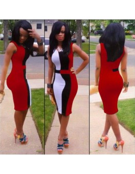 Sexy Sleeveless Bodycon Dress M3797b