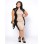 2016 plus size fashion high collar dress M30111