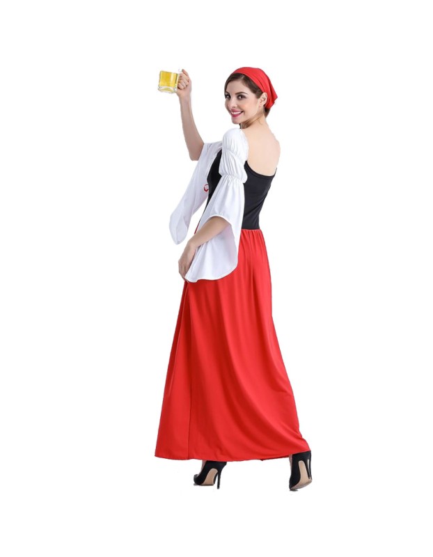 Sexy Maid Long Dress M4987