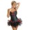sexy black corset with bubble skirt m1812