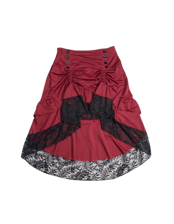 Asymmetric Vintage Victorian Skirts Plus Size M31706