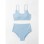Comfortable Cotton Two Piece Bikini Set Swimwear Women Swimsuit  A2214