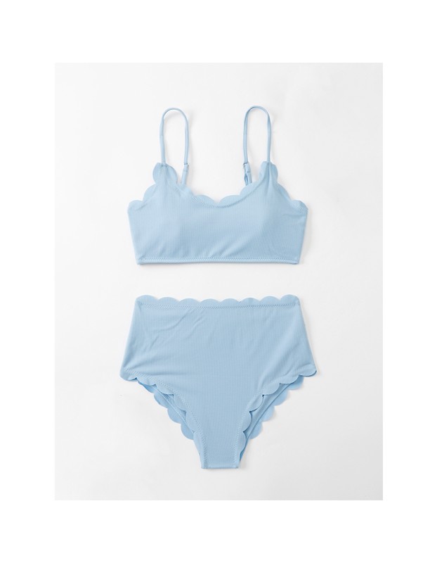 Comfortable Cotton Two Piece Bikini Set Swimwear Women Swimsuit  A2214