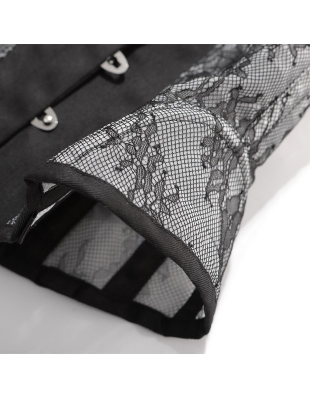 Women Sexy Lace Mesh Breathable Steel Boned Slimming Belt Waist Trainer Corset MS1525