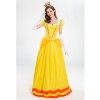 Halloween Dress Cosplay Yellow Beauty And Beast Biqi Belle Princess Uniform YM2897
