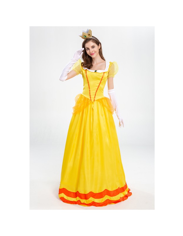 Halloween Dress Cosplay Yellow Beauty And Beast Biqi Belle Princess Uniform YM2897