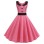 Vintage Doll Collar Polka Dot Fashion Print Midi Dress Ladies JY13904