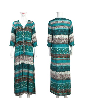 Boho Style Long Beach Summer Dress M30392