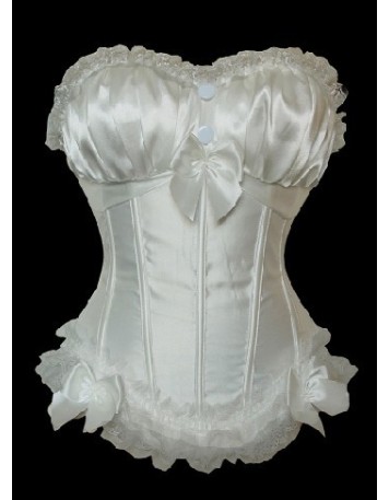sexy white lace bundle of edge corset m1755e