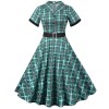 Formal Elegant Plus Size Dress With Belt Suit Vintage Dresses JY15033