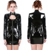 Instyle Sexy Woman Open Leather Tight Dress M7276