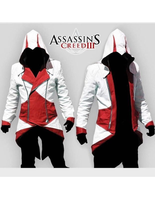 Assassins Creed Cosplay Costume Men Hoodie Jacket  M40454