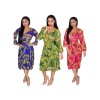 THREE-COLOR BEACH PRINTED DRESS M88096