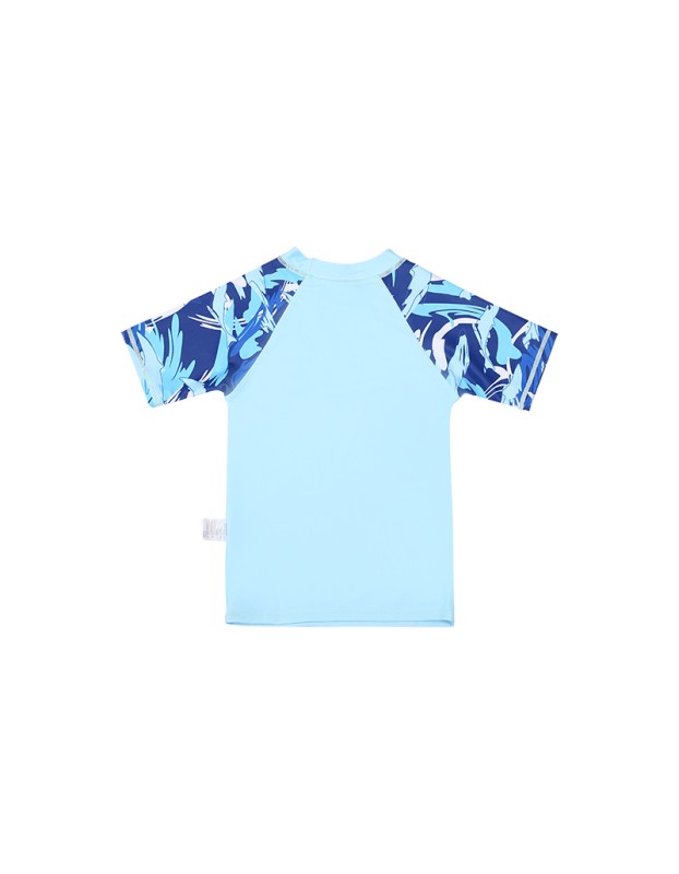 2024 Boys Camouflage Swimsuit Whale Three-Piece Short-Sleeved Suit Shorts Swimsuit KF211