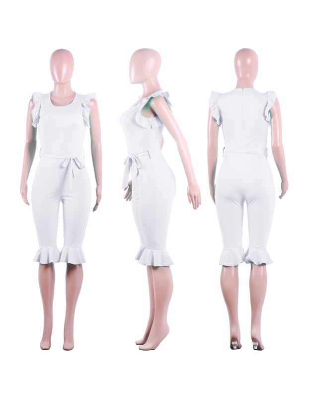 female jumpsuit classy short sleeve jumpsuit M30149