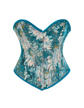 Flower Palace Corset Butterfly Print Bone Dress Wedding Base Waist Busier 22025