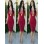 Red lace-up seductive dress M30109a