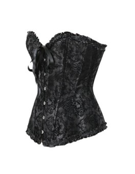 Sexy Black Jacquard Corset M1299