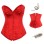 red satin corset with zipper front m1943A
