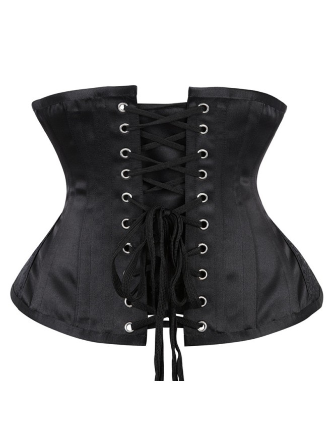 Steampunk Lace Up Steel Boned Short Torso Underbust Hourglass Curve Corset WK2150