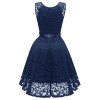 Big Swing Mesh Sexy Women Lace Modest  V-Neck Evening Dresses CD1592