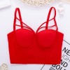 Suspender Female Inner Stage Clothes Short Sexy Backless Body Shaping Top 8566