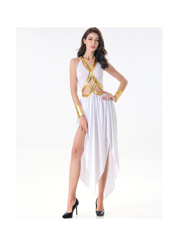 White Sexy Greek Goddess Cosplay Clothes m40580