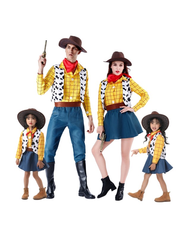 Halloween Cosplay Children's Western Cowboy Costume Party Stage DL2008
