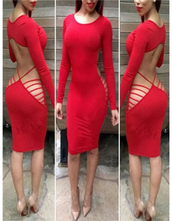 Fashion Bandage Cocktail Party Dress M3009RD
