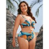 Long Sleeve Sexy Women Bikini Printed Mesh Casual Suit Swimwear 603