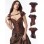 Women Corselet Gothic Brown Punk Corset M1369