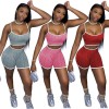 Yoga Set Women Sport Set Sling Two Piece Short Set M057