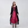 Halloween Gothic Court Robe Club Witch Cosplay Vampire Game Uniform YM8715