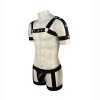 Men's Sexy Bandage Underwear Leather Bodysuits Porn Body Teddies Suit M6833