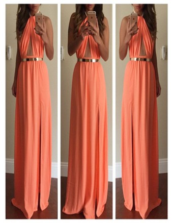 Sleeveless Evening Ball Gown Maxi Dress M6007OG