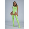 High Gork One Piece Bodysuit Bright High Elasticity Sexy Jumpsuit 9028