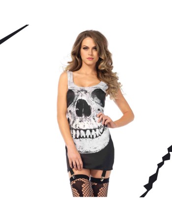 New Skeleton T-Shirt  Women Cosplay Skull Costumes M40482