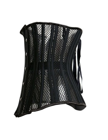 Black Sexy Steel Bones Mesh Underbust Corset M1320