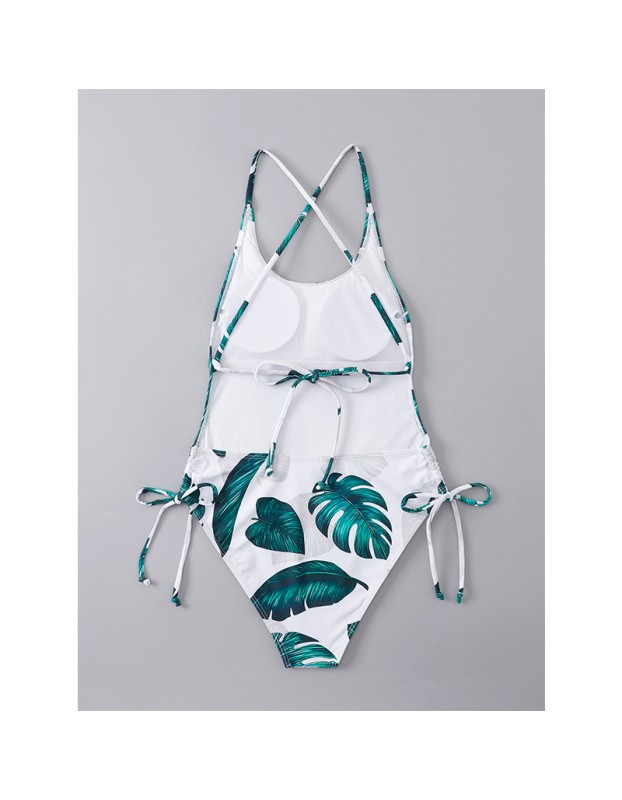 Summer Swimsuits Leaf Print Beach Women Sexy Bikini A2206